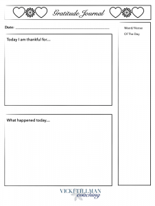 Gratitude Journal- Daily Format with Verse
